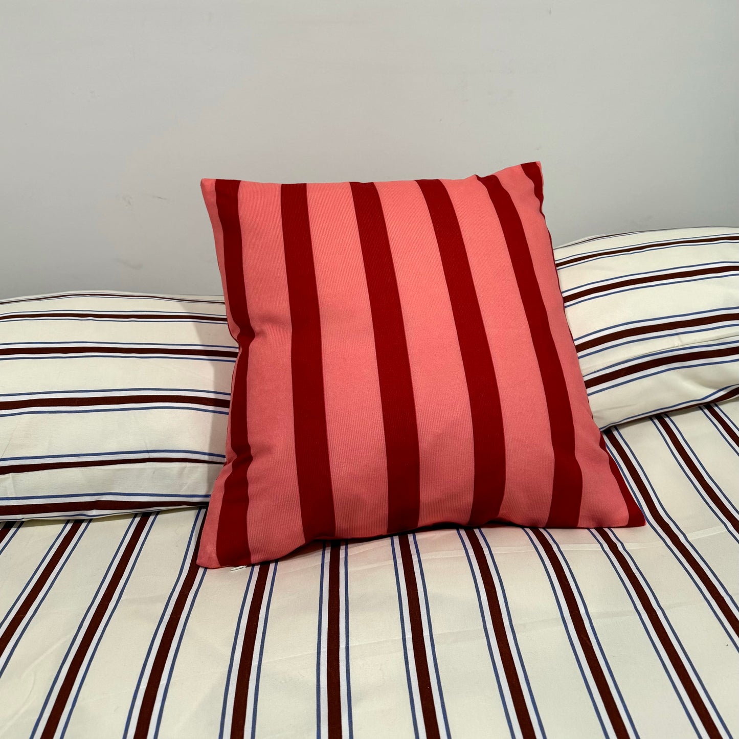 Striped pillow case